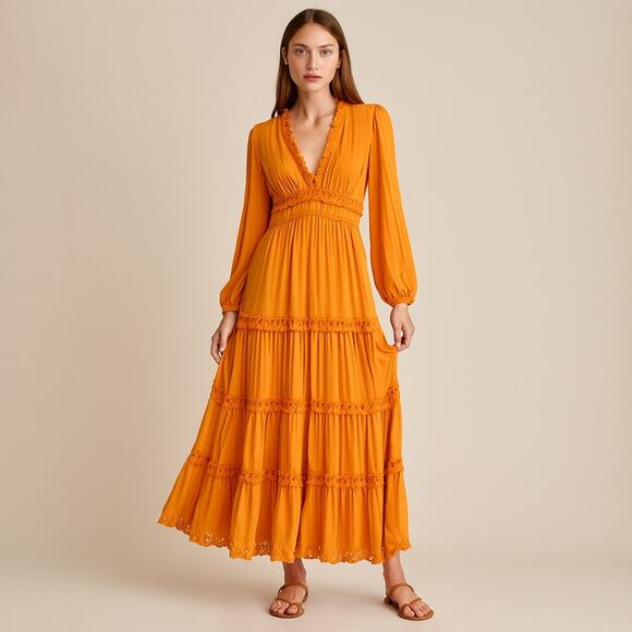 Free People x BTFL-LIFE Ruffle Maxi Dress - Picture 1 of 8